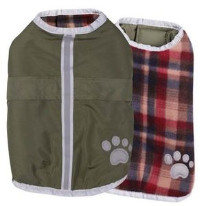 NWT L Zack&Zoey Nor'easter Dog Coat Reversible